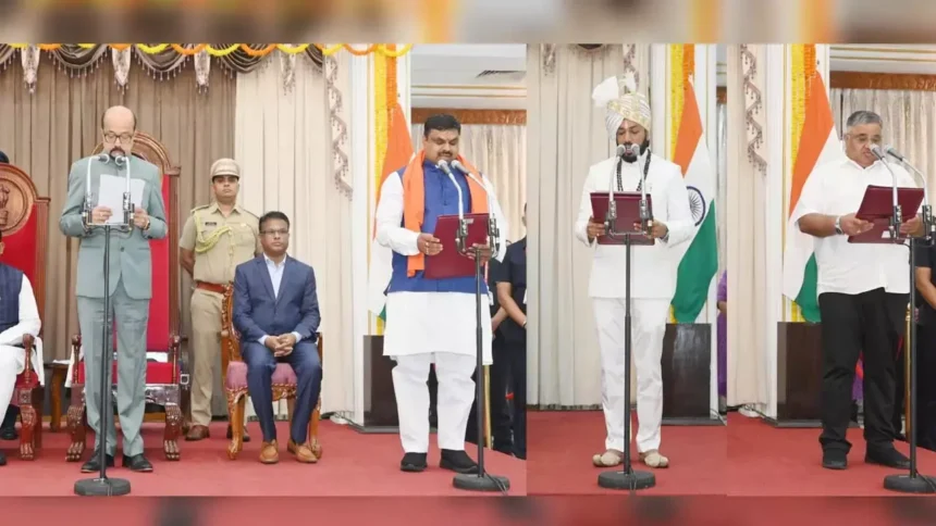 छत्तीसगढ़: साय मंत्रिमंडल का विस्तार, गजेन्द्र यादव, गुरु खुशवंत साहेब और राजेश अग्रवाल ने ली मंत्री पद की शपथ