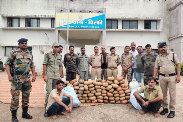 पुलिस का बड़ा प्रहार : 2 क्विंटल गांजा बरामद, दो तस्कर गिरफ्तार, 70 लाख की जप्ती