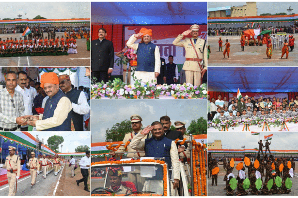 कवर्धा में आजादी का पर्व: सांसद संतोष पाण्डेय ने ध्वजारोहण कर परेड की सलामी ली